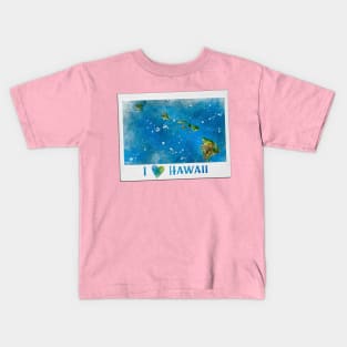 snapshot - i heart hawaii Kids T-Shirt